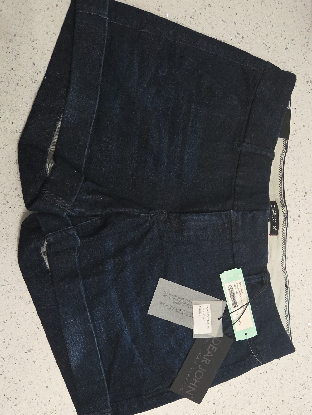 Dear John Dark Indigo Denim Shorts